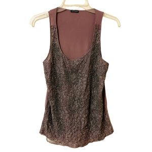 Club Mónaco Silk Beaded Top